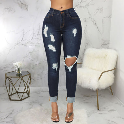 Pantalón Vaquero Talle Alto Elástico con Lavado Versátil - Image 13