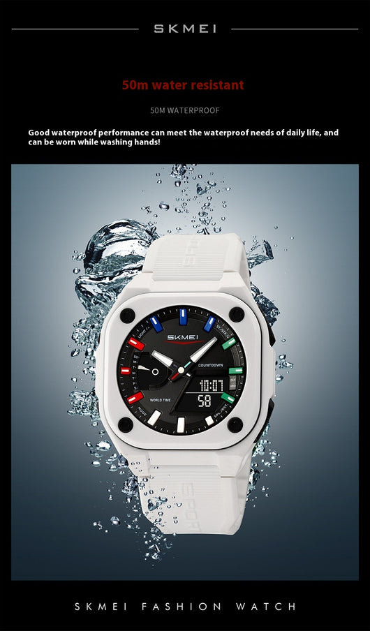 Reloj Electrónico Deportivo Dual con Insertos Luminosos e Impermeabilidad Total - Image 13