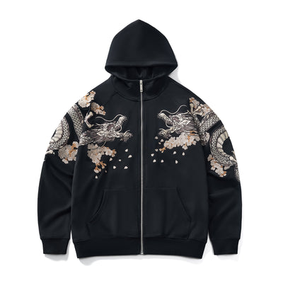 Chaqueta Suelta Bordada Estilo Chino para Hombre en Poliéster