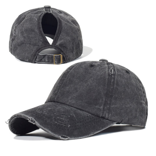 Gorra de Béisbol Ajustable con Agujero para Coleta - Image 4