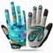 Guantes de Ciclismo para Niños - Dedo Largo, Antideslizantes para Bicicleta, Monociclo y Escalada