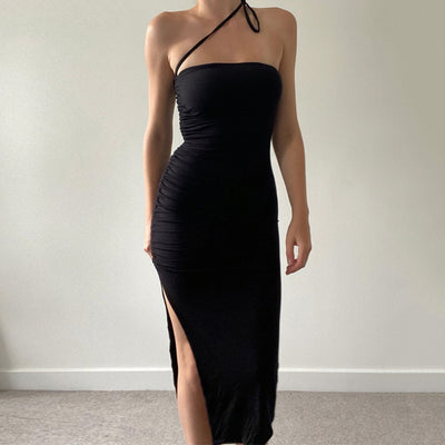 Vestido Ajustable con Detalle de Bolsa Fruncida y Cordones - Image 3