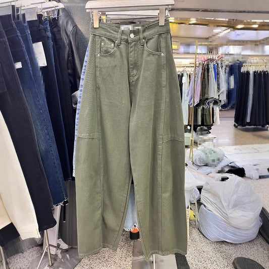 Pantalones Baggy Denim Lavado Banana Estilo Coreano - Image 2