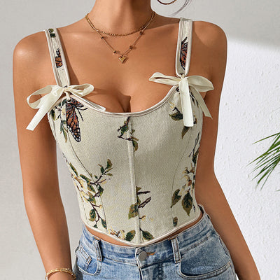 Chaleco Vintage Floral Estilo Europeo y Francés - Image 7
