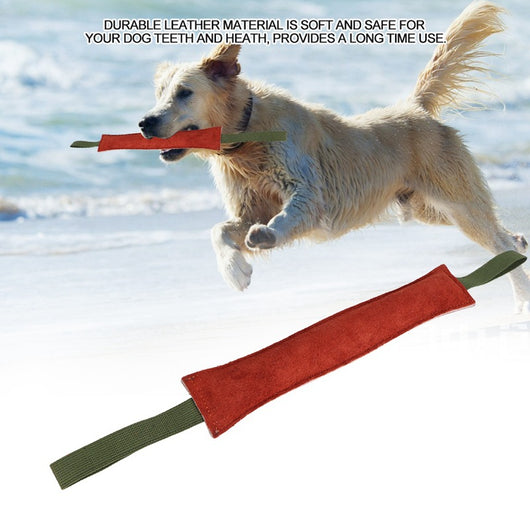 Juguete de Entrenamiento para Perros - Palo de Cuero Genuino para Desarrollo de Fuerza de Mordida - Image 5