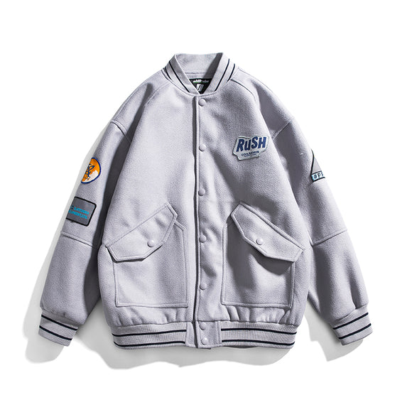 Jaqueta Americana Casual Masculina de Beisebol