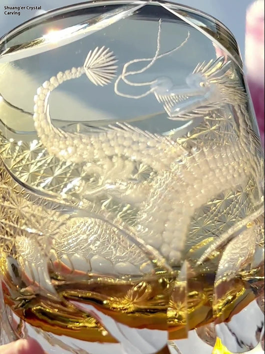 Vaso de Whiskey en Cristal Tallado a Mano - Image 9