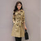 Blazer Doble Botonadura Ajustado Midi para Mujer