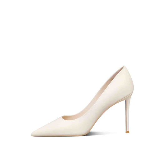 Tacones Altos Puntiagudos de Cuero para Mujer - Stiletto Elegante - Image 11