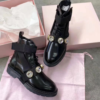 Botas Martin Planas con Strass para Mujer - Diseño Nude - Image 3