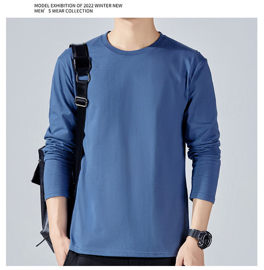 Camiseta Manga Larga Básica de Algodón para Hombre - Image 22