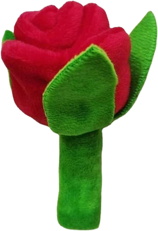 Juguete Masticable Resistente para Perros - Peluche Flor Rosa Suave - Image 4