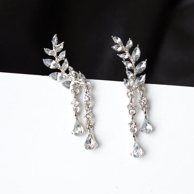 Aretes de Moda Hoja con Borla - Diseño Tendencia - Image 3