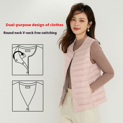 Chaleco Acolchado Ligero para Mujer - Cuello Redondo Cálido y Versátil - Image 12