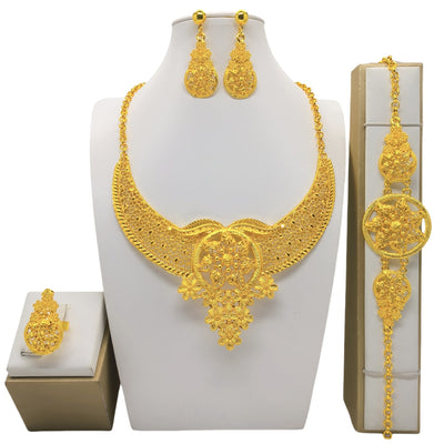 Juego de Joyas Nupciales: Collar, Aretes, Anillo y Pulsera - Image 5