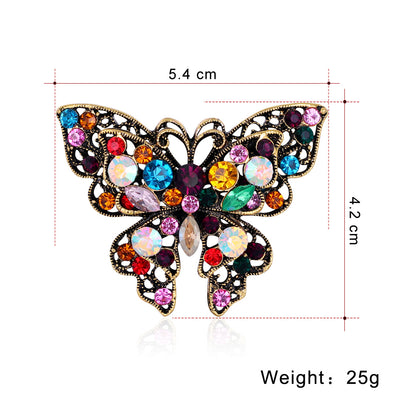 Broche Mariposa Brillante con Cristales de Diamante - Image 4