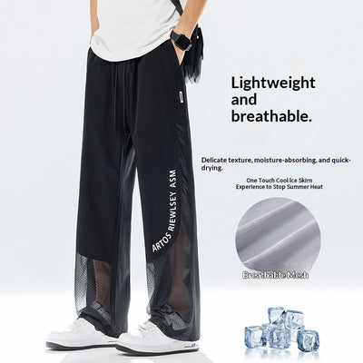 Pantalones Rectos de Seda de Hielo para Hombre - Cómodos y Frescos - Image 2