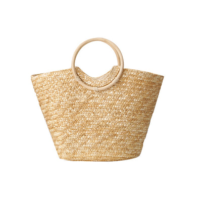 Bolsa Tote Tejida Estilo Occidental de Gran Capacidad con Asa Simple - Image 10