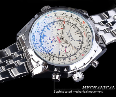Reloj Automático de Acero Inoxidable para Hombre - Diseño Ejecutivo de Tres Cuerpos - Image 7