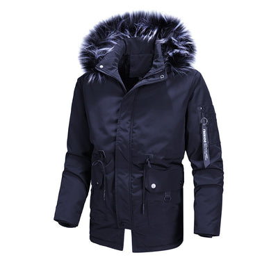 Chaqueta Acolchada Casual con Cierre para Hombre