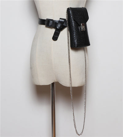 Bolso Cinturón de Cuero PU Versátil con Patrón Moderno - Image 14