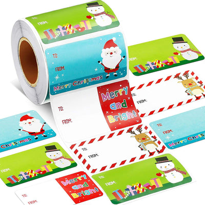 Rollo de Stickers Navideños - Serie Decoración y Regalos - Image 7