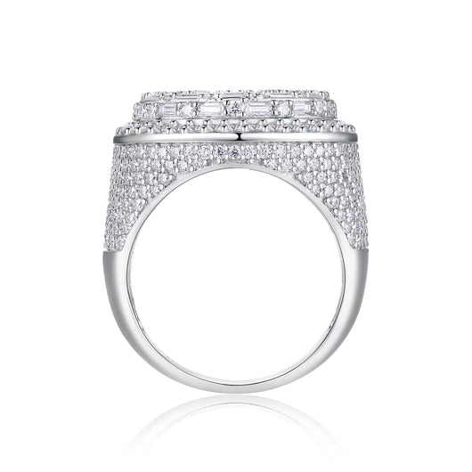 Anillo de Bodas Diamante Moissanita - Conjunto de Anillos Plateado en Plata S925 y Platino - Image 14