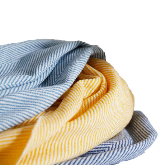 Manta Tejida Jacquard con Patrón de Onda y Flecos Espiga - Image 22