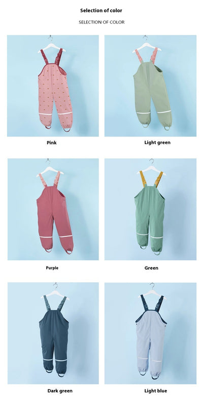 Pantalones Impermeables para Niños con Forro Polar y Tirantes - Image 24