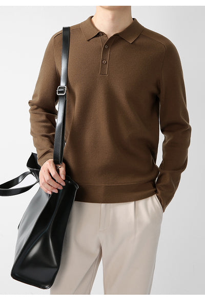 Suéter de Punto Casual en Lana de Cordero - Diseño Liso y Moderno - Image 15