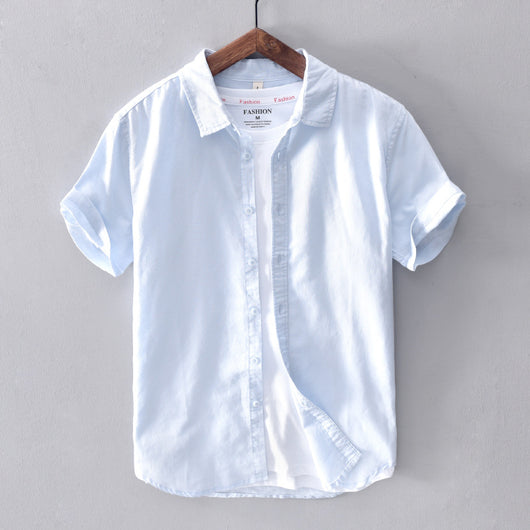 Camisa Casual de Algodón y Lino para Hombre - Image 5