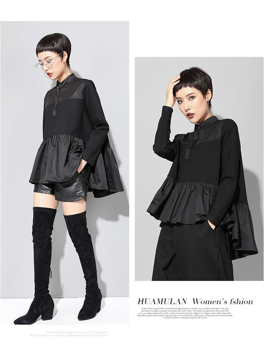 Blusa Entallada de Manga Larga con Patchwork para Bebé - Image 12