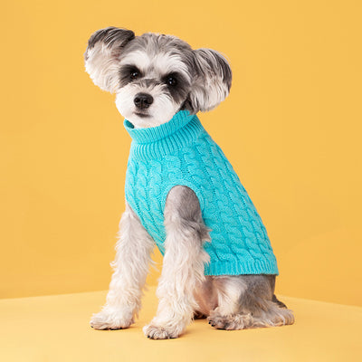 Suéter Tejido para Mascotas - Abrigo Cálido de Cuello Alto para Perros y Gatos - Image 13