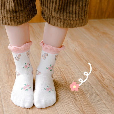 Calcetines Infantiles Coreanos Estampados para Otoño e Invierno - Image 8