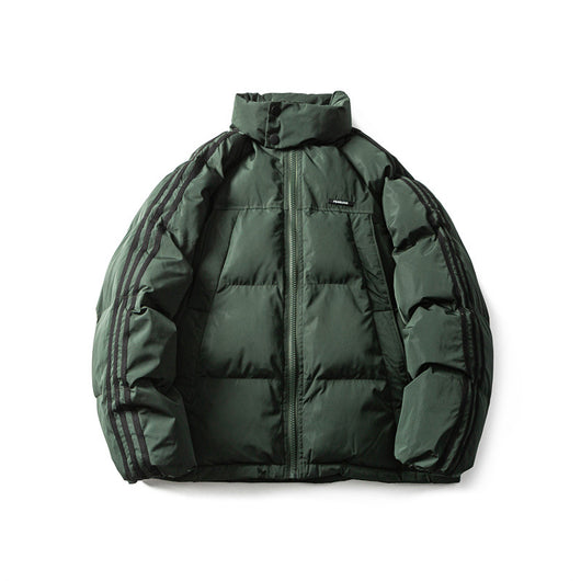 Chaqueta Abrigada de Rayas para Hombre - Image 7