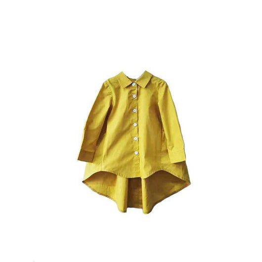 Blusas Holgadas Estilo Coreano para Niñas - Camisetas Modernas con Diseño Asimétrico - Image 2