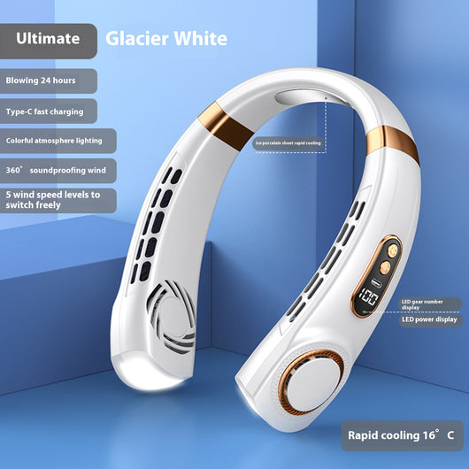 Ventilador Portátil de Cuello con Carga USB - Silencioso y Refrescante - Image 9