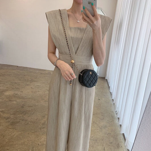 Jumpsuit Retro de Cuello Cuadrado y Cintura Alta para Mujer - Image 16