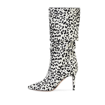 Botas Invierno Leopardo Tacón Aguja Mujer - Image 8