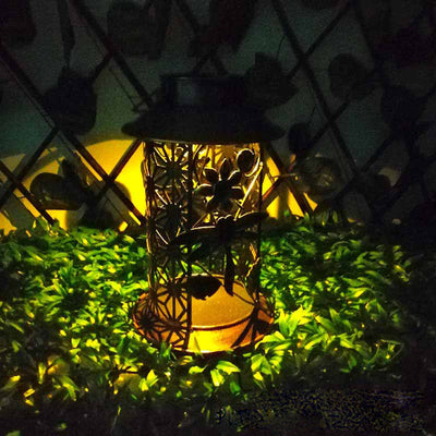 Lámpara Solar LED de Hierro para Jardín - Linterna Decorativa de Energía Solar - Image 8