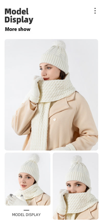Conjunto Térmico de Invierno: Gorro, Bufanda y Guantes en Lana - Image 18