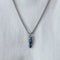 Mens Unisex Meteorite Trendy Necklace Negro Square Bead Necklace