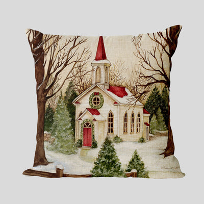Funda de Almohada de Lino Colección Año Nuevo Navidad - Image 22