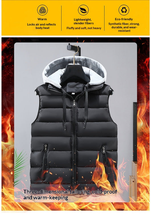 Chaleco de Algodón Grueso para Otoño e Invierno - Image 8