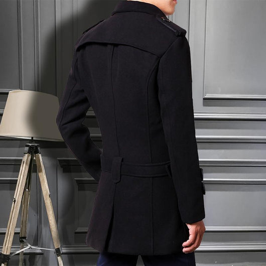 Abrigo Largo Slim Fit Estilo Coreano para Hombre - Image 4