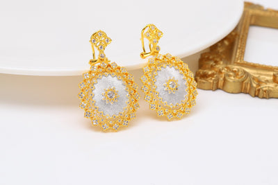 Aretes de Plata 925 Cepillados con Detalles Coloridos - Image 12