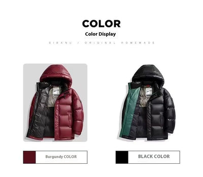 Chaqueta de Plumón Invierno Hombre con Grafeno - Abrigo Térmico Impermeable Negro y Dorado - Image 12