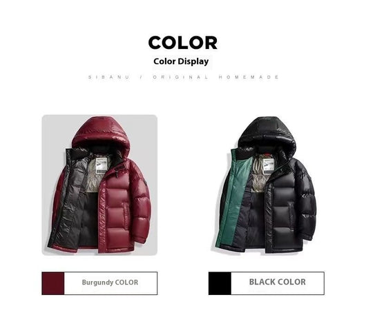 Chaqueta de Plumón Invierno Hombre con Grafeno - Abrigo Térmico Impermeable Negro y Dorado - Image 12