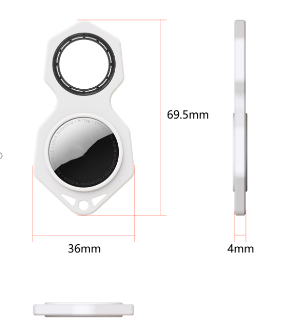 Funda Protectora Localizador AirTag con Llavero