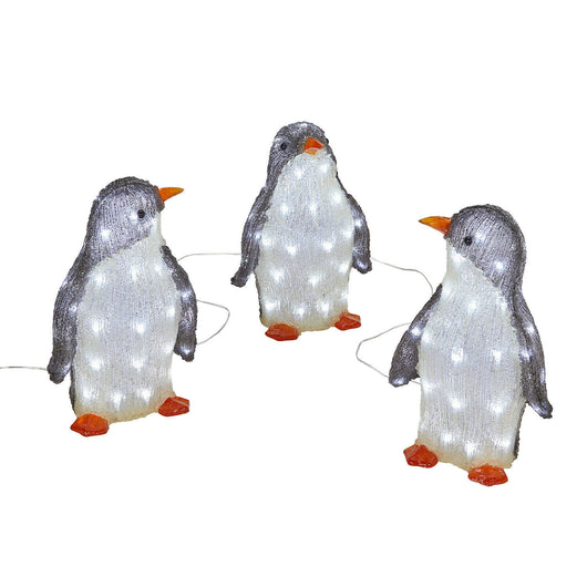 Adorno Navideño Pingüino Luminoso de Acrílico - Image 3